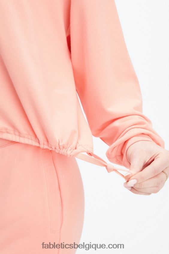 pull cintré de luxe femmes Fabletics 404P0T2428 poussière rose