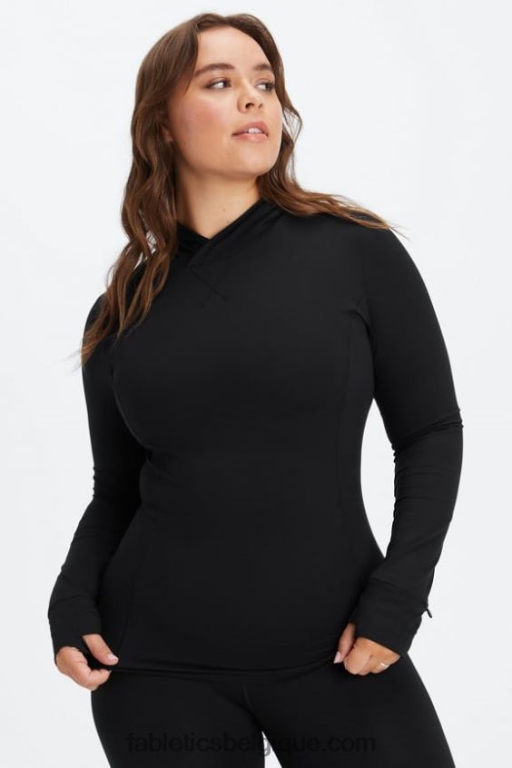 sweat à capuche Phoenix Run femmes Fabletics 404P0T2464 noir
