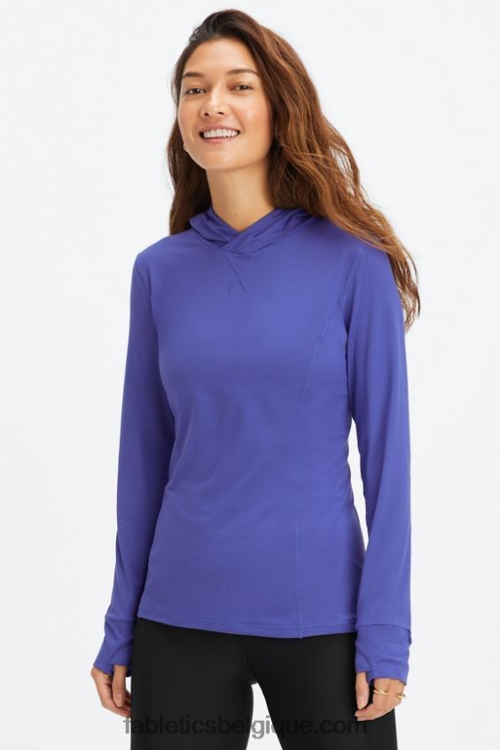 sweat à capuche Phoenix Run femmes Fabletics 404P0T2466 indigo