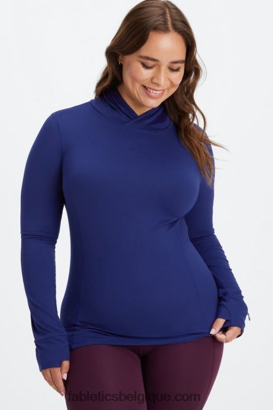 sweat à capuche Phoenix Run femmes Fabletics 404P0T2467 marine