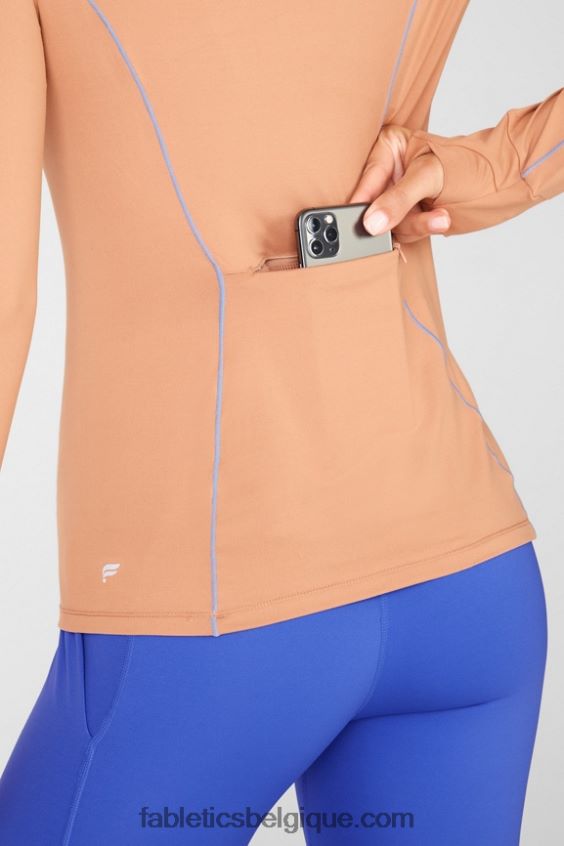 sweat à capuche Phoenix Run femmes Fabletics 404P0T2470 paysage dérivant/iris pâle