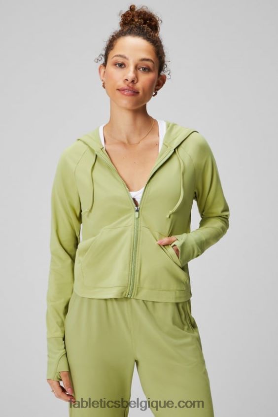 sweat à capuche court Oasis femmes Fabletics 404P0T2445 violon
