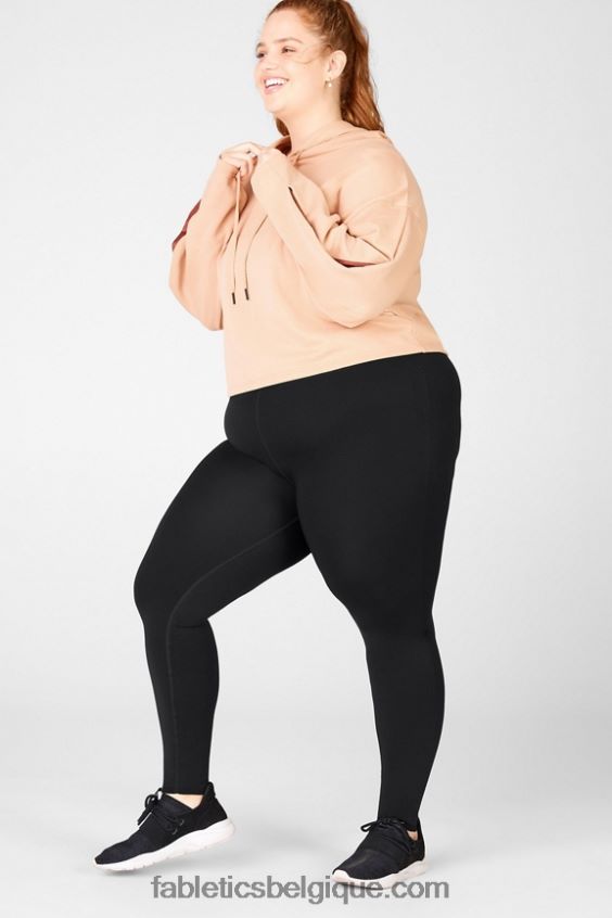 sweat à capuche court audrey femmes Fabletics 404P0T2558 bronze clair/terre