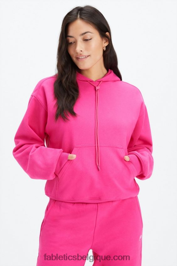 sweat à capuche en polaire pour toujours femmes Fabletics 404P0T2489 fuchsia/rose rave