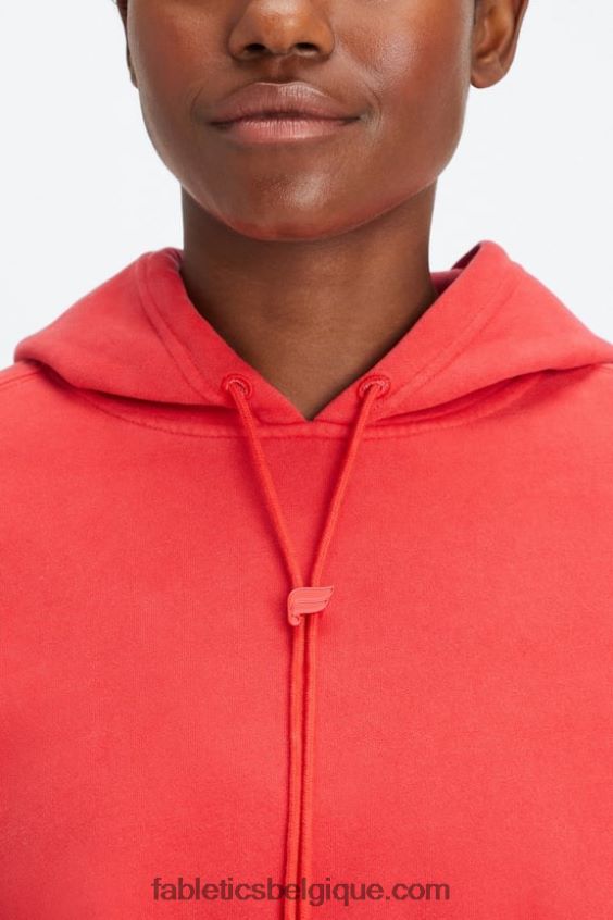 sweat à capuche en polaire pour toujours femmes Fabletics 404P0T2492 merisier électrique lavé/blanc