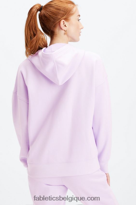 sweat à capuche entièrement zippé femmes Fabletics 404P0T2661 iris brumeux