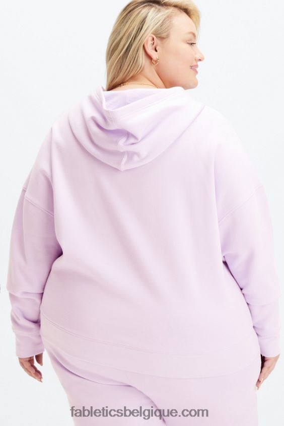 sweat à capuche entièrement zippé femmes Fabletics 404P0T2662 iris brumeux