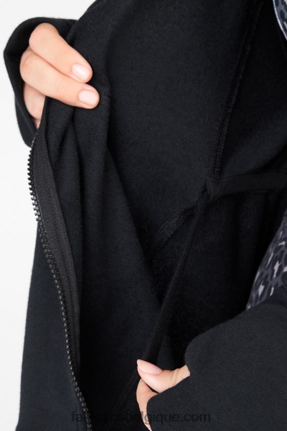 sweat à capuche oversize leah femmes Fabletics 404P0T2560 noir