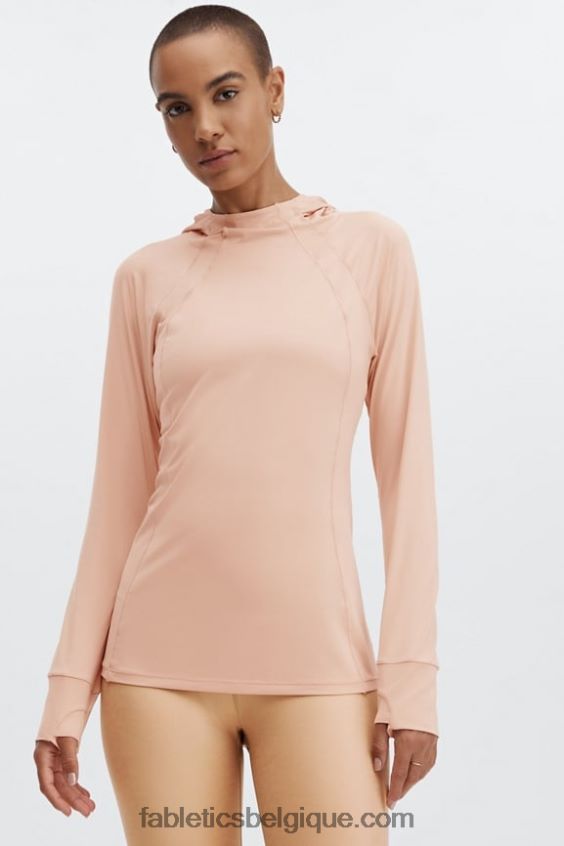 sweat à capuche vada femmes Fabletics 404P0T2482 bois de bouleau