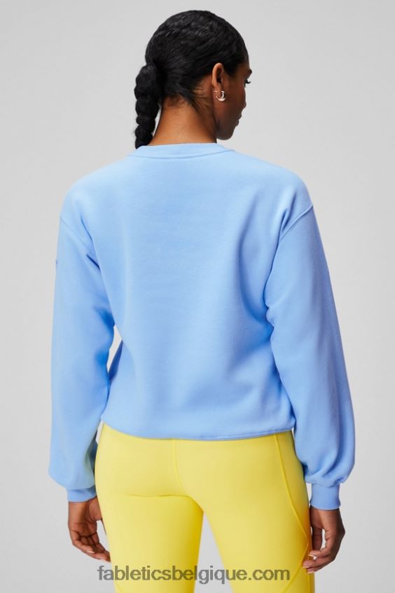sweat à col ras du cou en molleton forever femmes Fabletics 404P0T2454 jacinthe des bois/fleur bleue