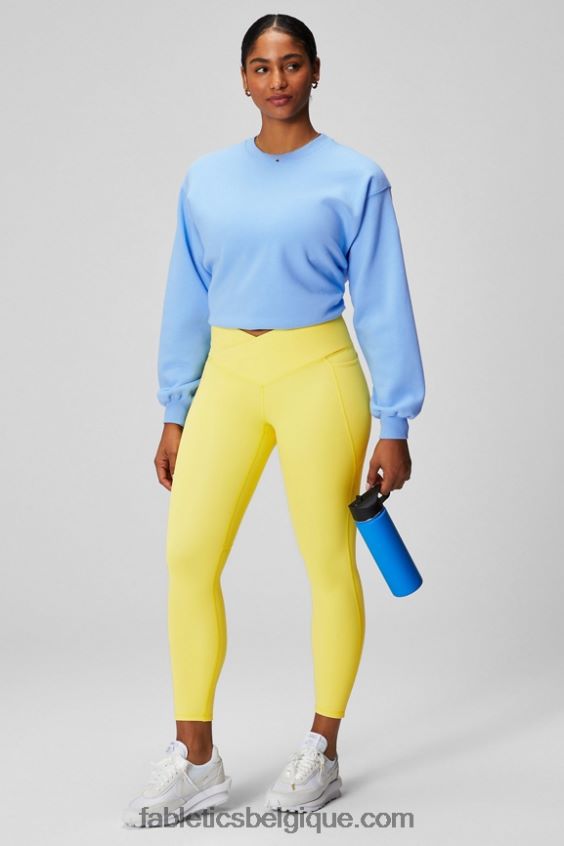 sweat à col ras du cou en molleton forever femmes Fabletics 404P0T2454 jacinthe des bois/fleur bleue