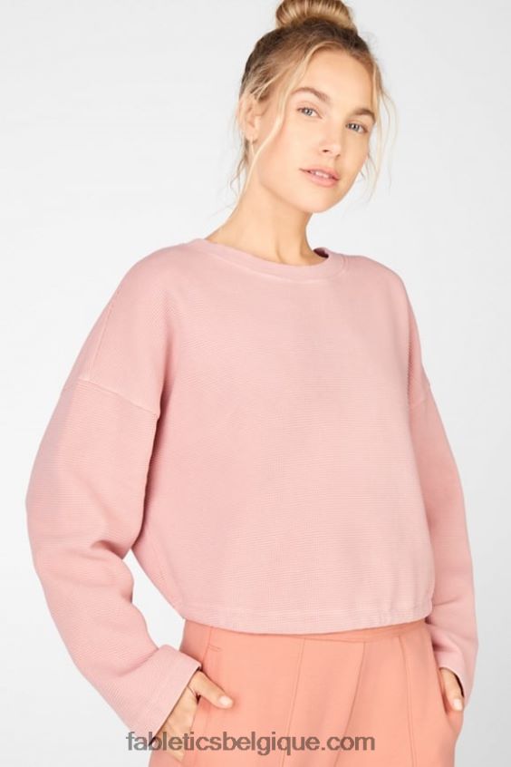 sweat noué au dos anna femmes Fabletics 404P0T2711 argile toscane