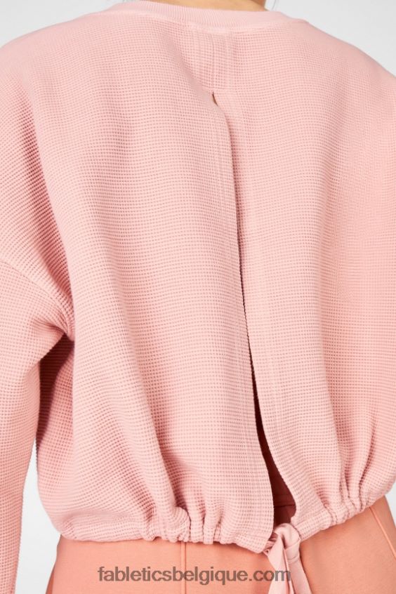 sweat noué au dos anna femmes Fabletics 404P0T2711 argile toscane