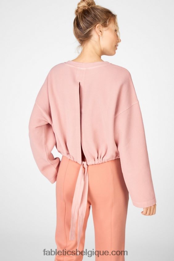 sweat noué au dos anna femmes Fabletics 404P0T2711 argile toscane