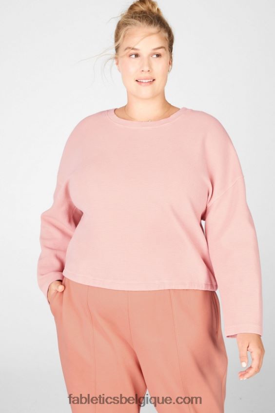 sweat noué au dos anna femmes Fabletics 404P0T2712 argile toscane