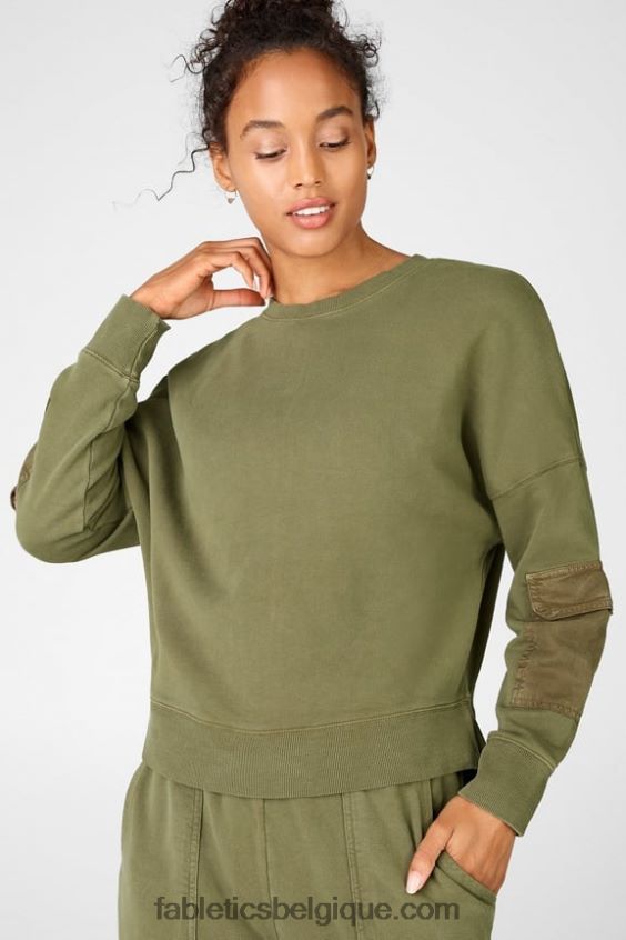 sweat perlé femmes Fabletics 404P0T2546 avocat