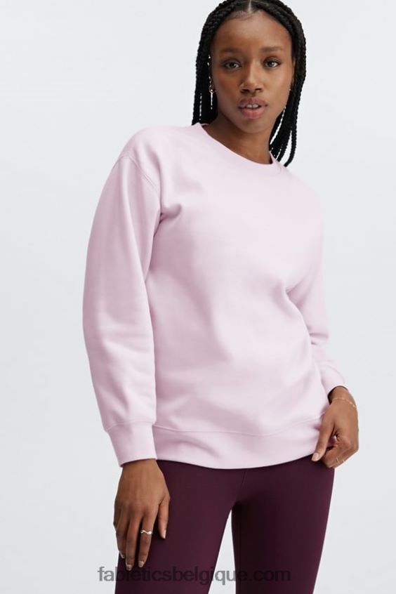 sweat ras du cou écologique femmes Fabletics 404P0T2477 lavande glacée