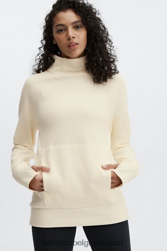 tunique col cheminée zaylee femmes Fabletics 404P0T2501 blanc chaud