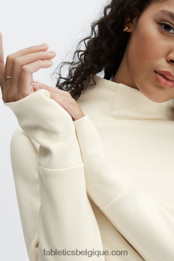 tunique col cheminée zaylee femmes Fabletics 404P0T2501 blanc chaud