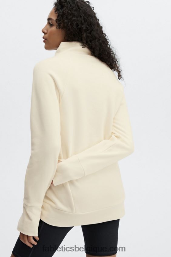 tunique col cheminée zaylee femmes Fabletics 404P0T2501 blanc chaud