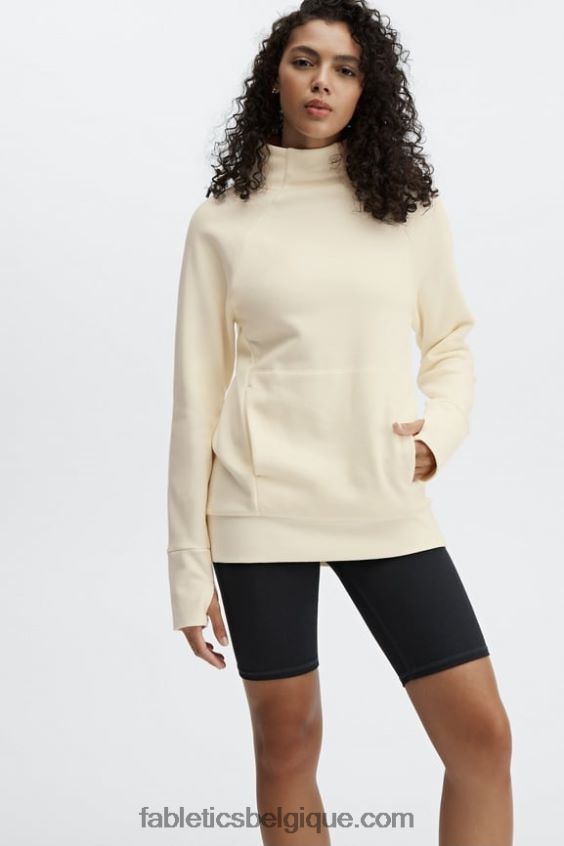 tunique col cheminée zaylee femmes Fabletics 404P0T2501 blanc chaud