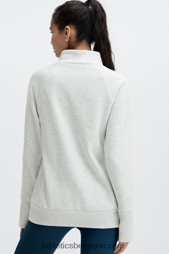 tunique col cheminée zaylee femmes Fabletics 404P0T2502 gris clair chiné