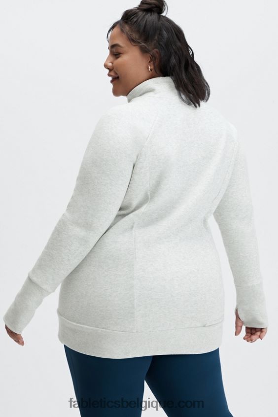 tunique col cheminée zaylee femmes Fabletics 404P0T2503 gris clair chiné
