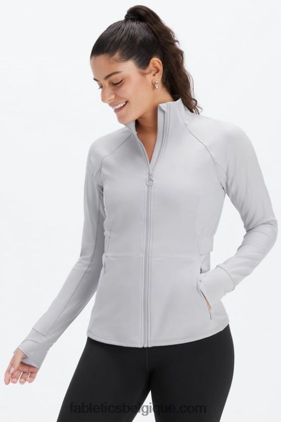 veste de performance trinité femmes Fabletics 404P0T2571 gris minéral
