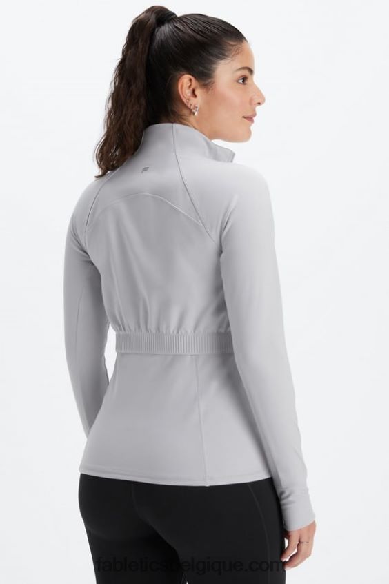 veste de performance trinité femmes Fabletics 404P0T2571 gris minéral