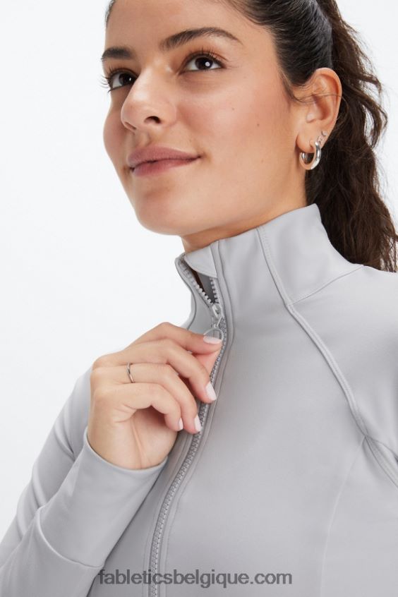 veste de performance trinité femmes Fabletics 404P0T2571 gris minéral