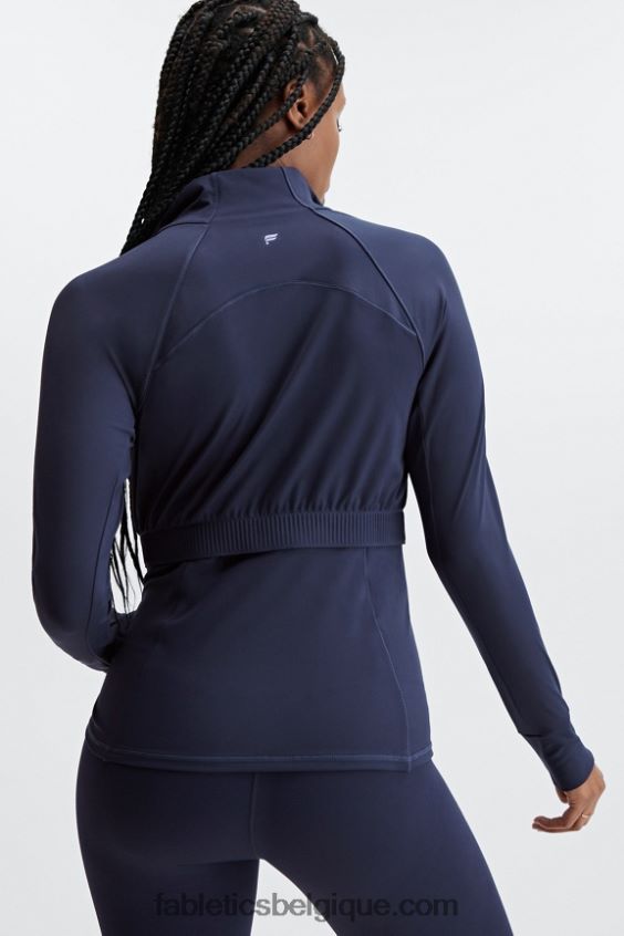 veste de performance trinité femmes Fabletics 404P0T2572 bleu marine profond