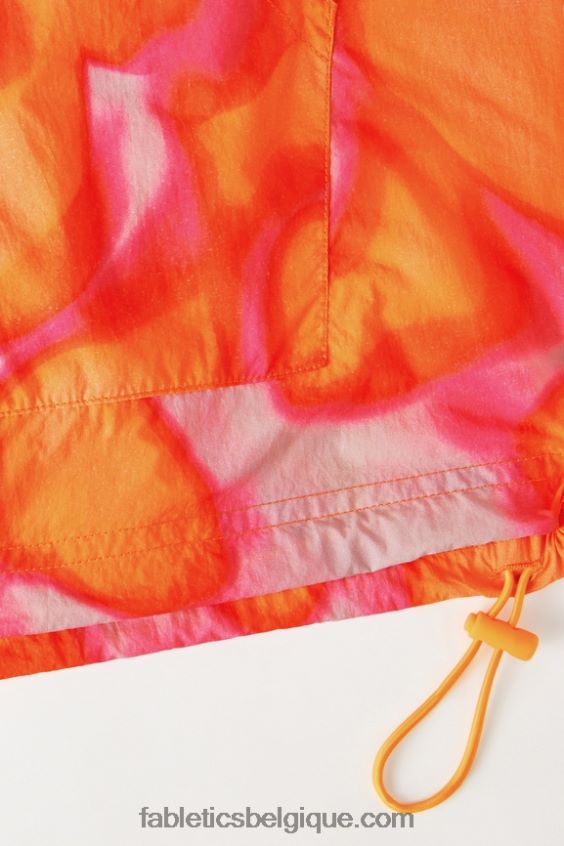 coupe-vent poids mouche surdimensionné femmes Fabletics 404P0T2734 évasion rose grande folie estivale/argent réfléchissant