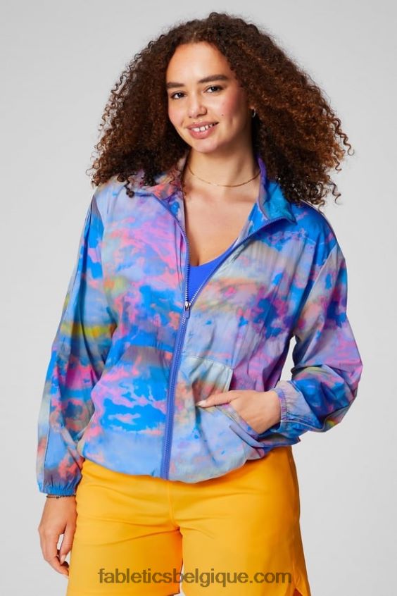 coupe-vent poids mouche surdimensionné femmes Fabletics 404P0T2736 grand swelter/argent réfléchissant