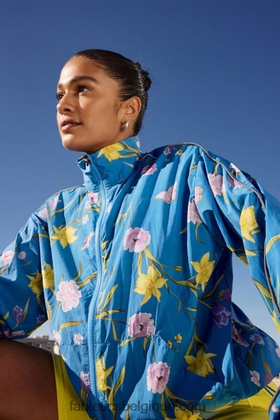coupe-vent poids mouche surdimensionné femmes Fabletics 404P0T2737 grand rêve de jonquille/argent réfléchissant