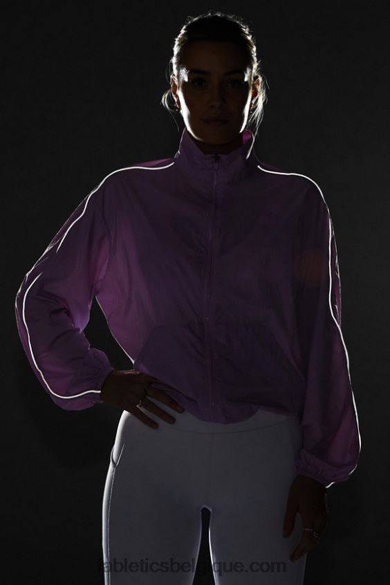 coupe-vent poids mouche surdimensionné femmes Fabletics 404P0T2738 grotte de cristal/argent réfléchissant