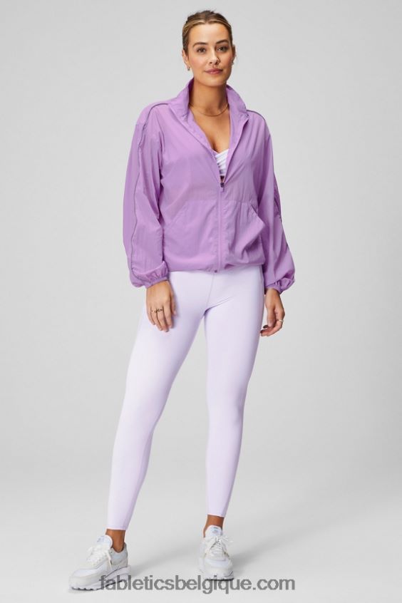 coupe-vent poids mouche surdimensionné femmes Fabletics 404P0T2738 grotte de cristal/argent réfléchissant