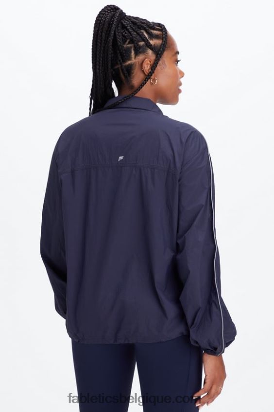 coupe-vent poids mouche surdimensionné femmes Fabletics 404P0T2746 bleu marine profond
