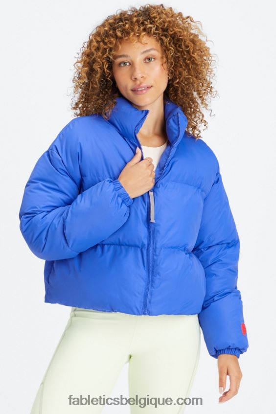 doudoune courte Wander femmes Fabletics 404P0T2775 logo piscina/cerisier électrique