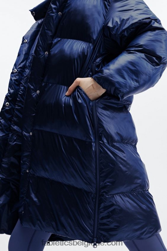 doudoune longue oversize adeline shine femmes Fabletics 404P0T2804 brillance cobalt profonde