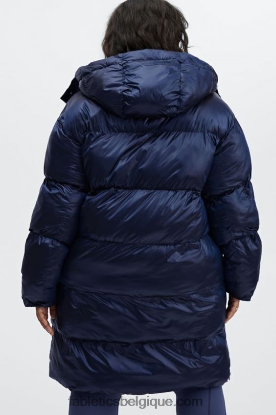 doudoune longue oversize adeline shine femmes Fabletics 404P0T2805 brillance cobalt profonde