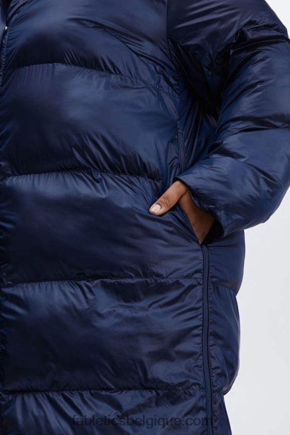 doudoune longue oversize adeline shine femmes Fabletics 404P0T2805 brillance cobalt profonde