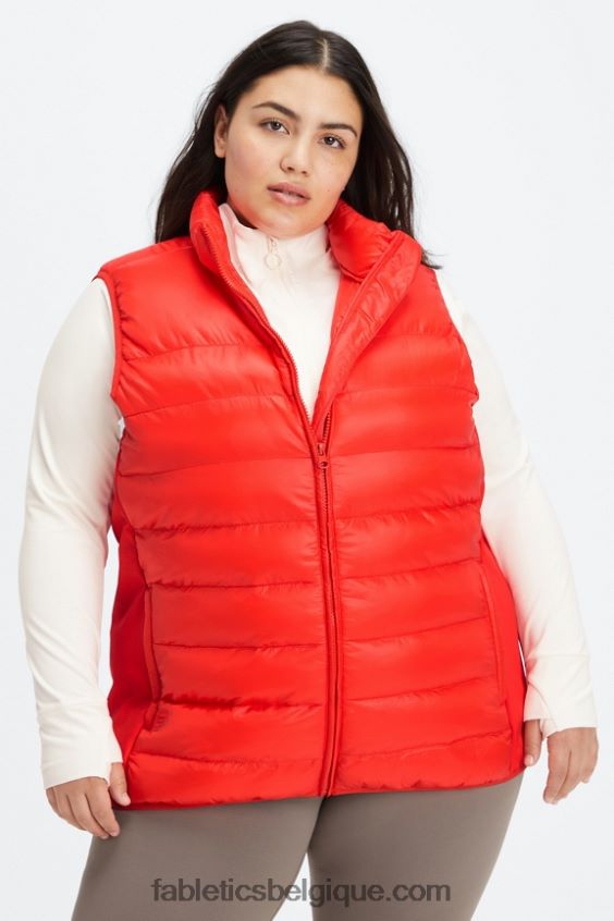 gilet matelassé elliot femmes Fabletics 404P0T2799 cerise électrique