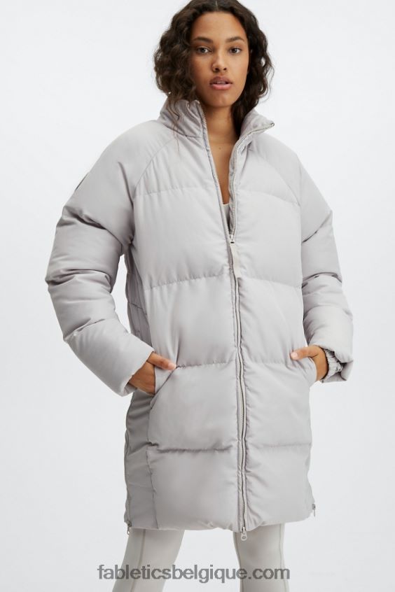 manteau matelassé tempête ii femmes Fabletics 404P0T2806 cendre