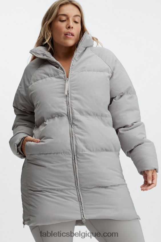 manteau matelassé tempête ii femmes Fabletics 404P0T2807 cendre