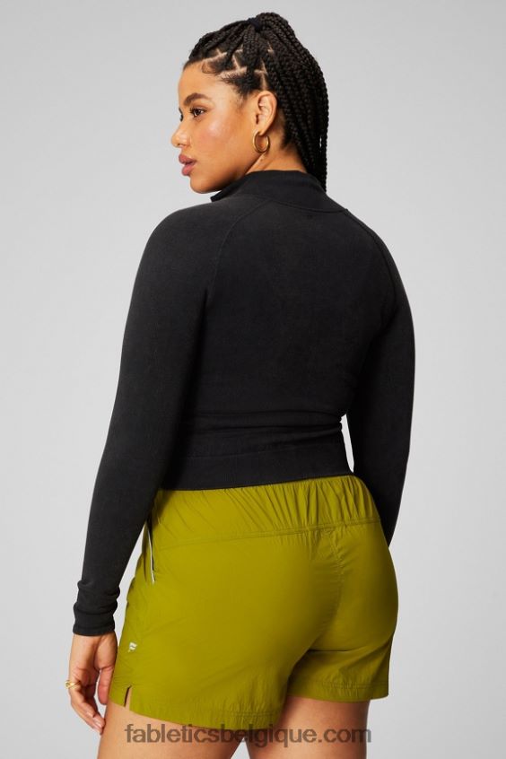 veste courte sans coutures cloud femmes Fabletics 404P0T2749 millésime noir