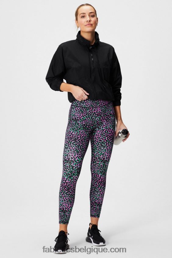 veste de survêtement en nylon femmes Fabletics 404P0T2750 noir