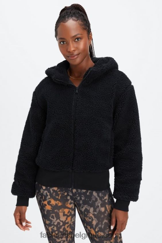 veste en peluche Summit femmes Fabletics 404P0T2789 noir