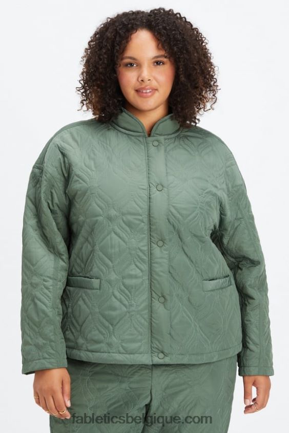 veste matelassée femmes Fabletics 404P0T2792 fumée verte