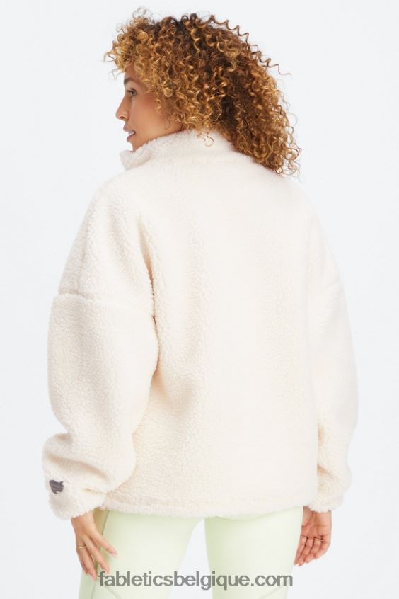 veste teddy rylan femmes Fabletics 404P0T2793 logo aigrette/écorce de saule