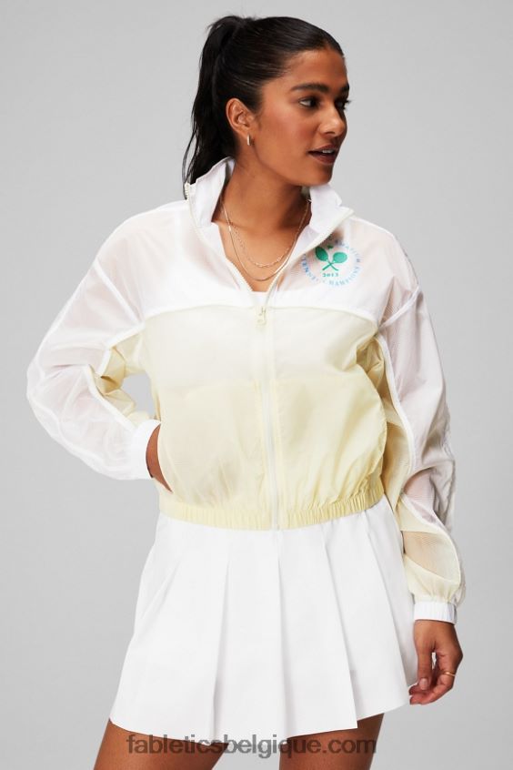 veste tissée payton femmes Fabletics 404P0T2754 blanc classique/crème/graphique